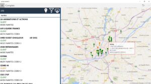 iMob Contact la géolocalisation