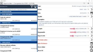 iMob Contact saisie de rdv dans une opportunité